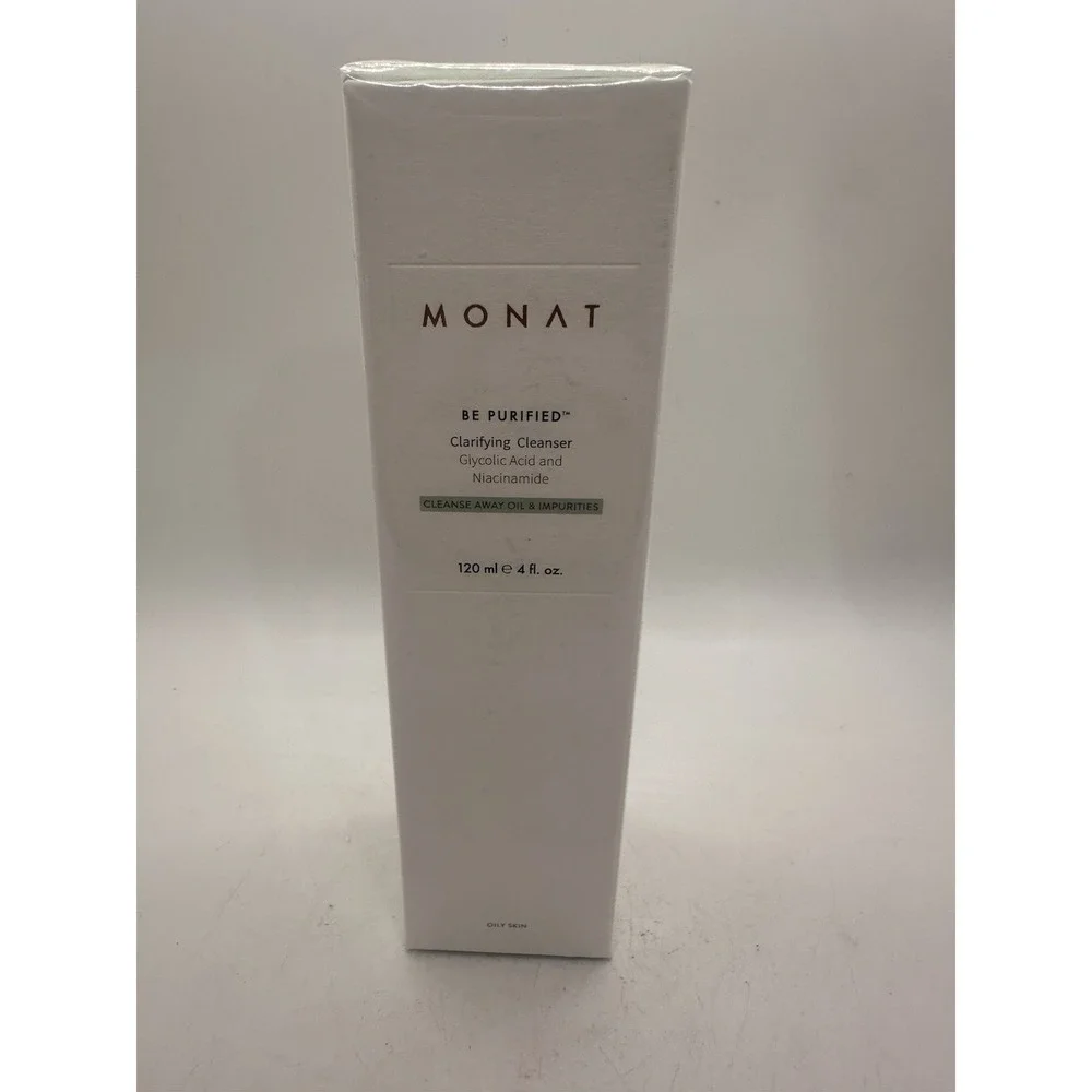 MONAT Be Purified Clarifying Cleanser Glycolic Acid Niacinamide 4 oz NEW Sealed
